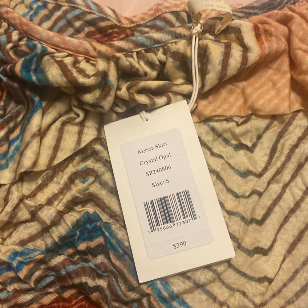 ULLA JOHNSON Alyssa Midi Skirt In Crystal Opal, size S, NWT, $390 - Picture 12 of 12